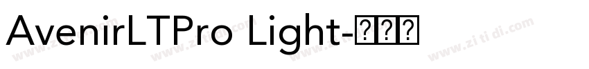 AvenirLTPro Light字体转换